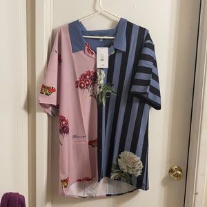 Fashionnova Men / Size XXL / Effect Short Sleeve Woven Top